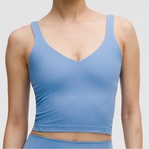Lululemon Align Tank Top color: pool party. Size 6. *padding not included*